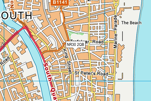 NR30 2QB map - OS VectorMap District (Ordnance Survey) NR30 2QB map - OS VectorMap District (Ordnance Survey)