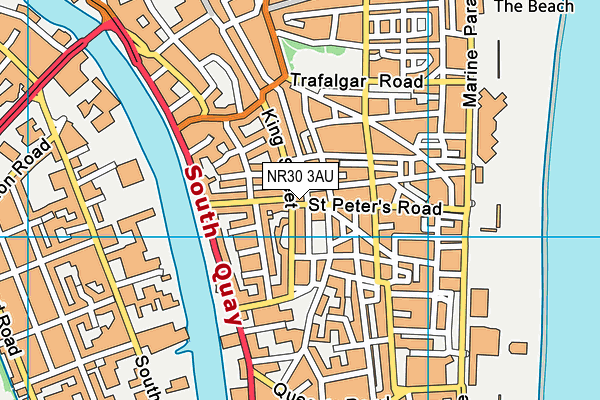 NR30 3AU map - OS VectorMap District (Ordnance Survey)