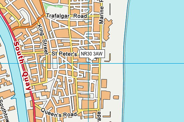 NR30 3AW map - OS VectorMap District (Ordnance Survey) NR30 3AW map - OS VectorMap District (Ordnance Survey)