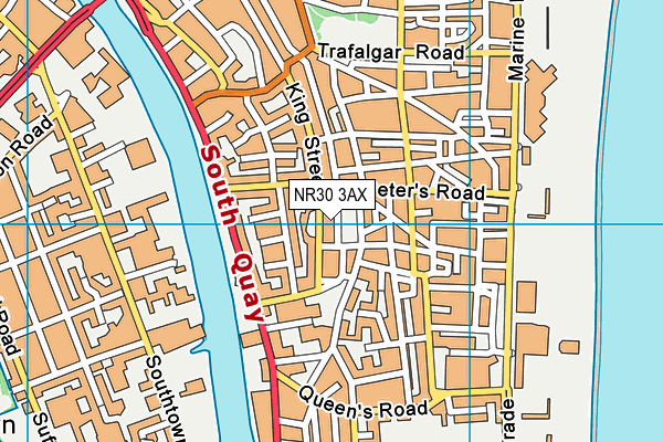 NR30 3AX map - OS VectorMap District (Ordnance Survey) NR30 3AX map - OS VectorMap District (Ordnance Survey)