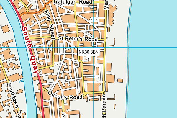 NR30 3BN map - OS VectorMap District (Ordnance Survey) NR30 3BN map - OS VectorMap District (Ordnance Survey)