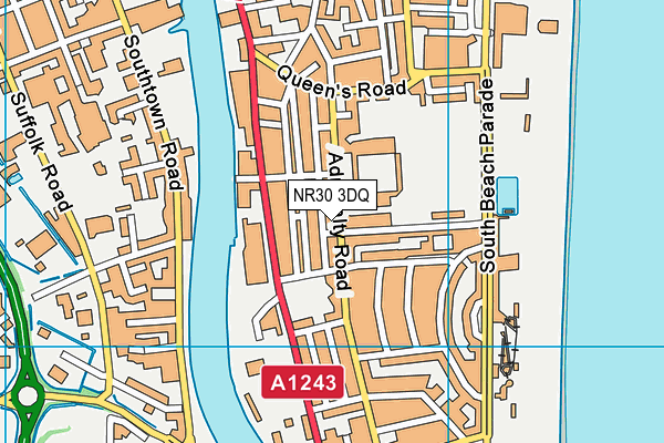NR30 3DQ map - OS VectorMap District (Ordnance Survey) NR30 3DQ map - OS VectorMap District (Ordnance Survey)