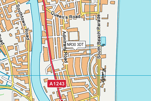 NR30 3DT map - OS VectorMap District (Ordnance Survey) NR30 3DT map - OS VectorMap District (Ordnance Survey)