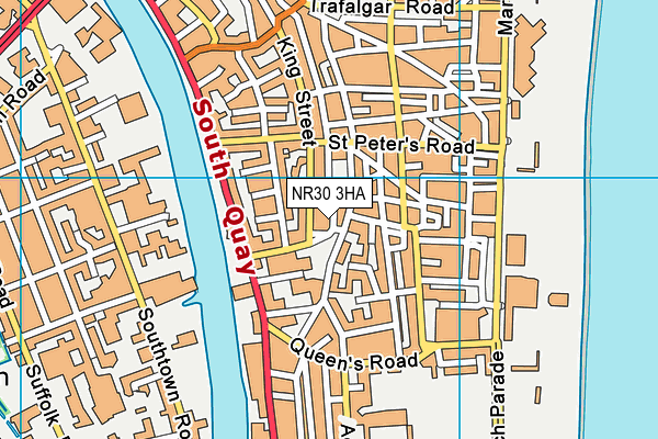 NR30 3HA map - OS VectorMap District (Ordnance Survey)