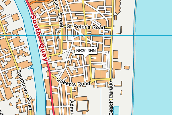 NR30 3HN map - OS VectorMap District (Ordnance Survey) NR30 3HN map - OS VectorMap District (Ordnance Survey)