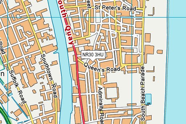 NR30 3HU map - OS VectorMap District (Ordnance Survey) NR30 3HU map - OS VectorMap District (Ordnance Survey)