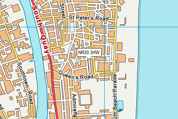 NR30 3HW map - OS VectorMap District (Ordnance Survey) NR30 3HW map - OS VectorMap District (Ordnance Survey)