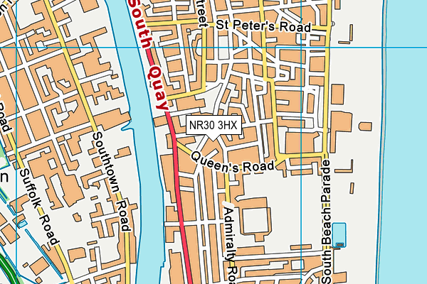 NR30 3HX map - OS VectorMap District (Ordnance Survey) NR30 3HX map - OS VectorMap District (Ordnance Survey)