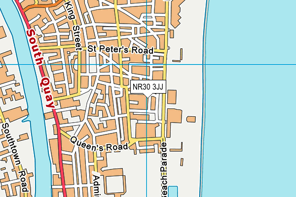 NR30 3JJ map - OS VectorMap District (Ordnance Survey) NR30 3JJ map - OS VectorMap District (Ordnance Survey)