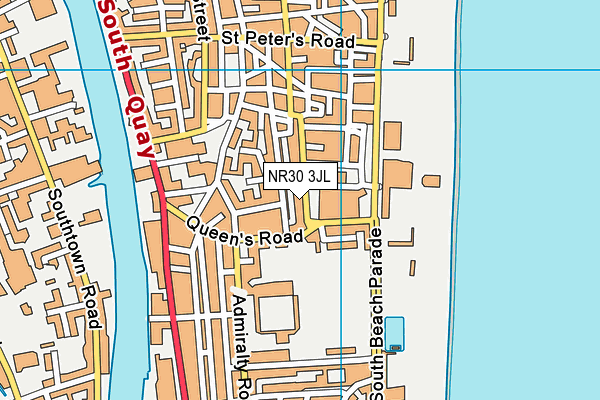 NR30 3JL map - OS VectorMap District (Ordnance Survey) NR30 3JL map - OS VectorMap District (Ordnance Survey)