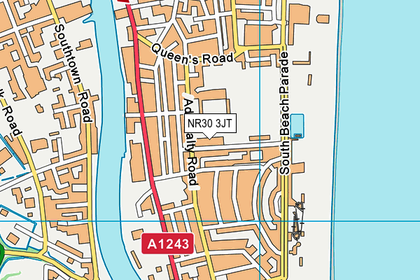 NR30 3JT map - OS VectorMap District (Ordnance Survey) NR30 3JT map - OS VectorMap District (Ordnance Survey)