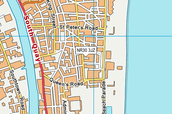 NR30 3JZ map - OS VectorMap District (Ordnance Survey) NR30 3JZ map - OS VectorMap District (Ordnance Survey)