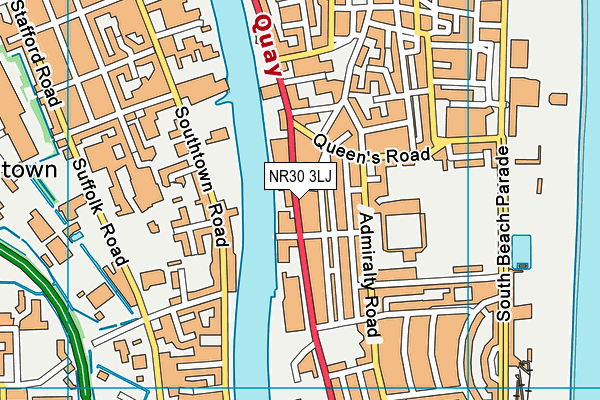 NR30 3LJ map - OS VectorMap District (Ordnance Survey) NR30 3LJ map - OS VectorMap District (Ordnance Survey)