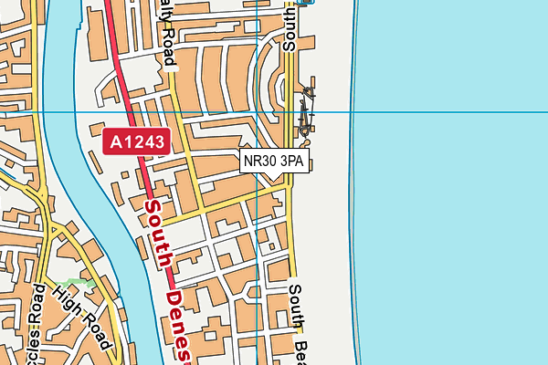 NR30 3PA map - OS VectorMap District (Ordnance Survey) NR30 3PA map - OS VectorMap District (Ordnance Survey)