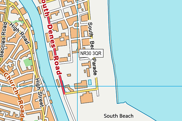 NR30 3QR map - OS VectorMap District (Ordnance Survey) NR30 3QR map - OS VectorMap District (Ordnance Survey)