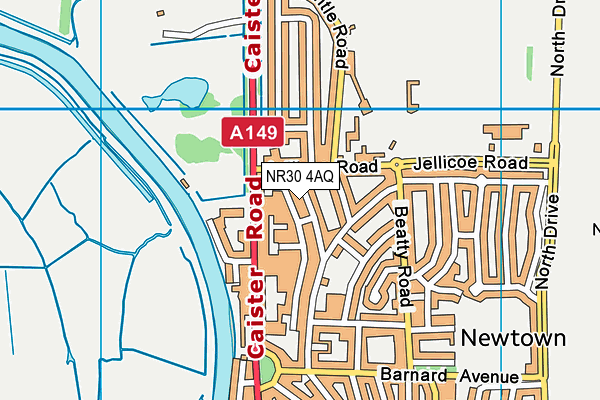 NR30 4AQ map - OS VectorMap District (Ordnance Survey) NR30 4AQ map - OS VectorMap District (Ordnance Survey)