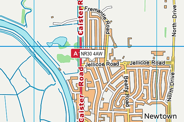 NR30 4AW map - OS VectorMap District (Ordnance Survey) NR30 4AW map - OS VectorMap District (Ordnance Survey)