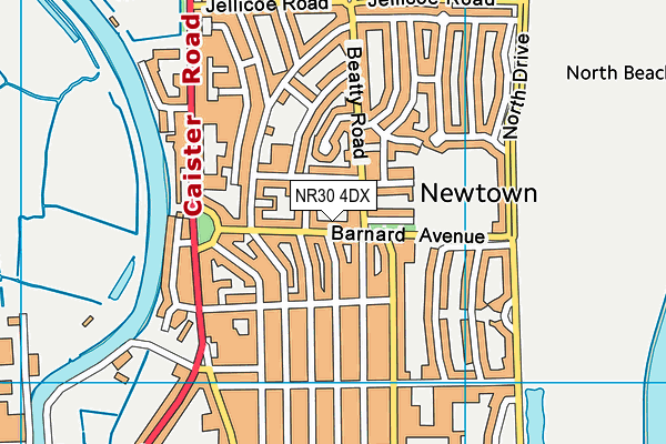NR30 4DX map - OS VectorMap District (Ordnance Survey) NR30 4DX map - OS VectorMap District (Ordnance Survey)