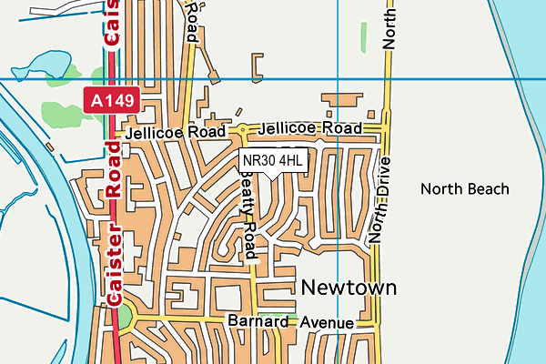 NR30 4HL map - OS VectorMap District (Ordnance Survey) NR30 4HL map - OS VectorMap District (Ordnance Survey)