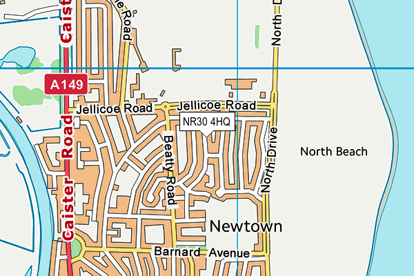 NR30 4HQ map - OS VectorMap District (Ordnance Survey) NR30 4HQ map - OS VectorMap District (Ordnance Survey)