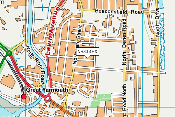 NR30 4HX map - OS VectorMap District (Ordnance Survey) NR30 4HX map - OS VectorMap District (Ordnance Survey)
