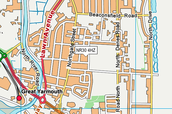 NR30 4HZ map - OS VectorMap District (Ordnance Survey) NR30 4HZ map - OS VectorMap District (Ordnance Survey)