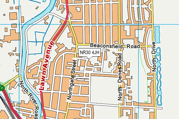NR30 4JH map - OS VectorMap District (Ordnance Survey) NR30 4JH map - OS VectorMap District (Ordnance Survey)