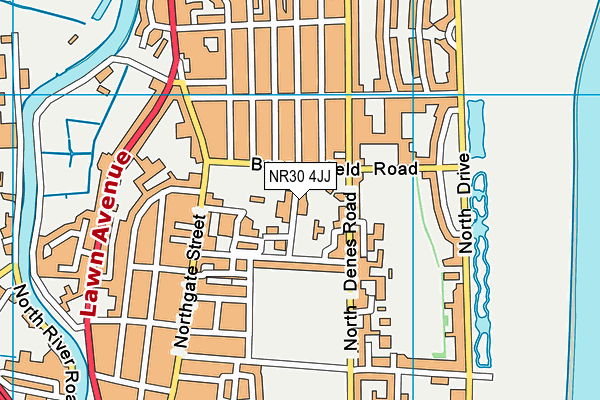 NR30 4JJ map - OS VectorMap District (Ordnance Survey) NR30 4JJ map - OS VectorMap District (Ordnance Survey)