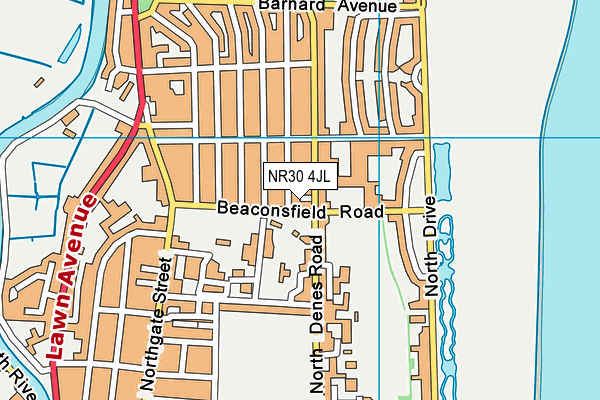 NR30 4JL map - OS VectorMap District (Ordnance Survey) NR30 4JL map - OS VectorMap District (Ordnance Survey)