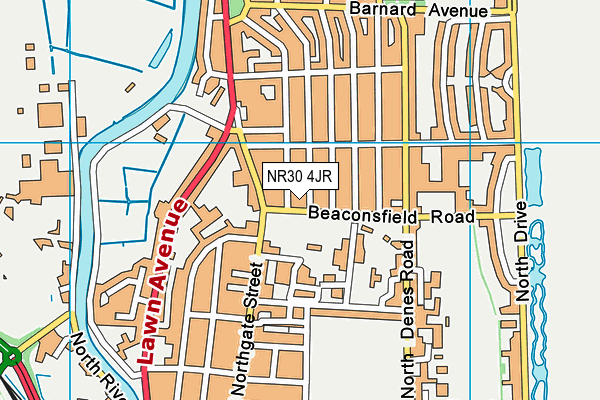 NR30 4JR map - OS VectorMap District (Ordnance Survey) NR30 4JR map - OS VectorMap District (Ordnance Survey)