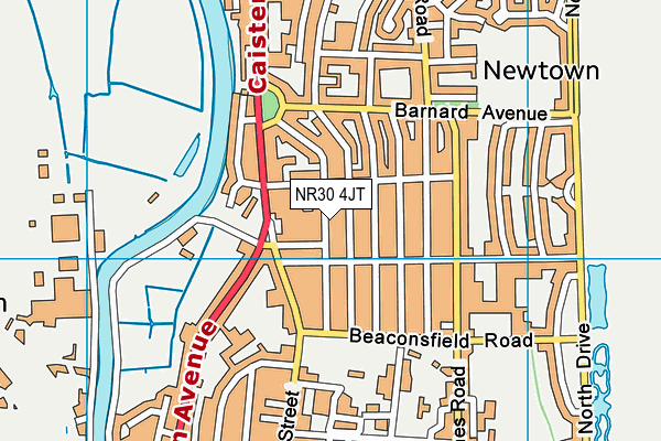 NR30 4JT map - OS VectorMap District (Ordnance Survey) NR30 4JT map - OS VectorMap District (Ordnance Survey)