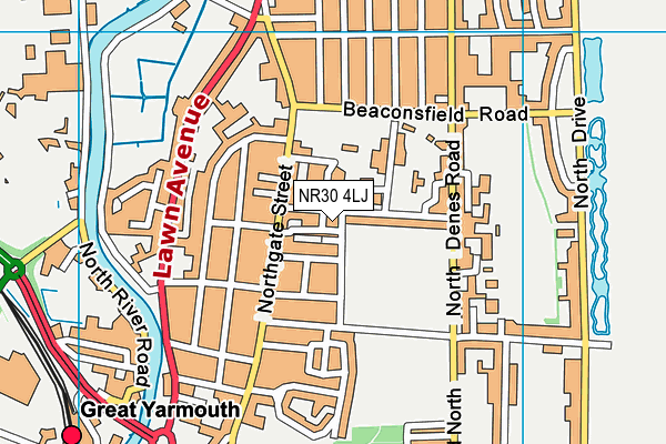 NR30 4LJ map - OS VectorMap District (Ordnance Survey) NR30 4LJ map - OS VectorMap District (Ordnance Survey)