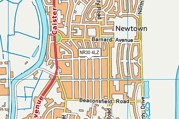 NR30 4LZ map - OS VectorMap District (Ordnance Survey) NR30 4LZ map - OS VectorMap District (Ordnance Survey)