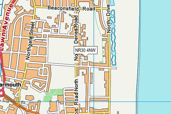 NR30 4NW map - OS VectorMap District (Ordnance Survey) NR30 4NW map - OS VectorMap District (Ordnance Survey)