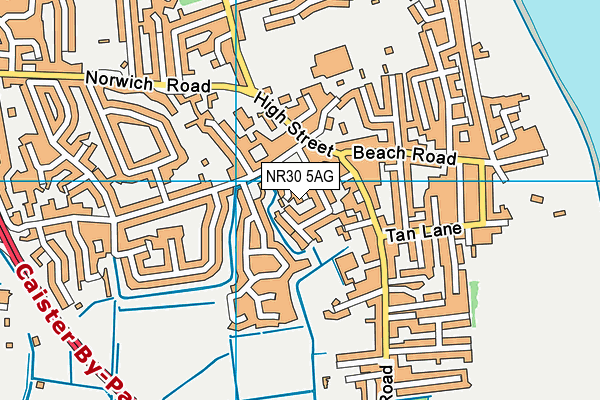 NR30 5AG map - OS VectorMap District (Ordnance Survey) NR30 5AG map - OS VectorMap District (Ordnance Survey)