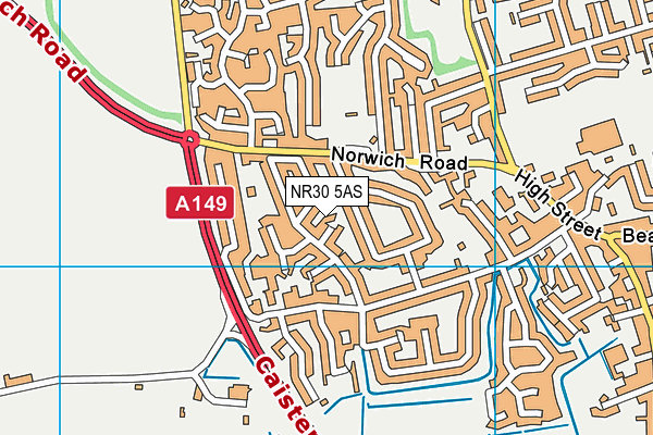 NR30 5AS map - OS VectorMap District (Ordnance Survey) NR30 5AS map - OS VectorMap District (Ordnance Survey)
