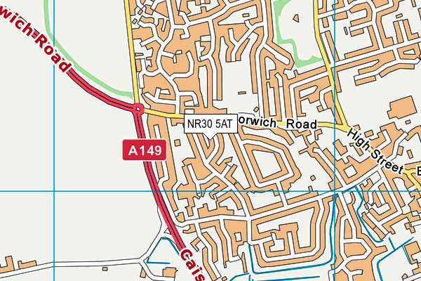 NR30 5AT map - OS VectorMap District (Ordnance Survey) NR30 5AT map - OS VectorMap District (Ordnance Survey)