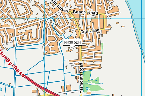 NR30 5DH map - OS VectorMap District (Ordnance Survey) NR30 5DH map - OS VectorMap District (Ordnance Survey)