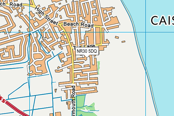 NR30 5DQ map - OS VectorMap District (Ordnance Survey) NR30 5DQ map - OS VectorMap District (Ordnance Survey)