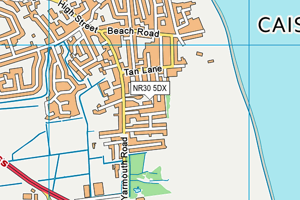 NR30 5DX map - OS VectorMap District (Ordnance Survey) NR30 5DX map - OS VectorMap District (Ordnance Survey)