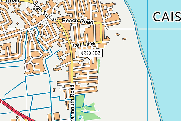 NR30 5DZ map - OS VectorMap District (Ordnance Survey) NR30 5DZ map - OS VectorMap District (Ordnance Survey)