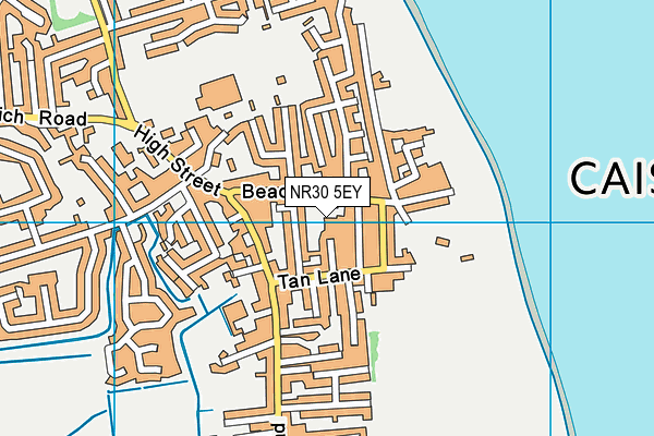 NR30 5EY map - OS VectorMap District (Ordnance Survey) NR30 5EY map - OS VectorMap District (Ordnance Survey)