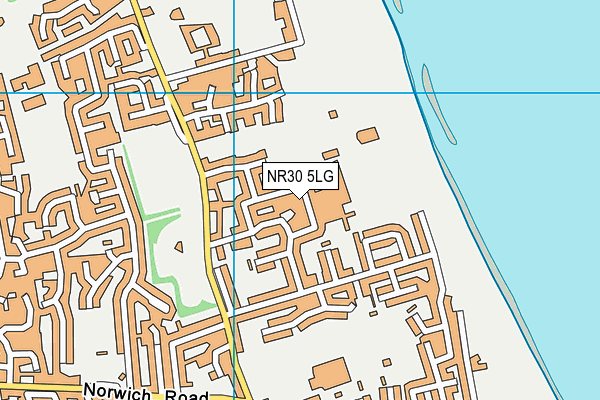 NR30 5LG map - OS VectorMap District (Ordnance Survey) NR30 5LG map - OS VectorMap District (Ordnance Survey)