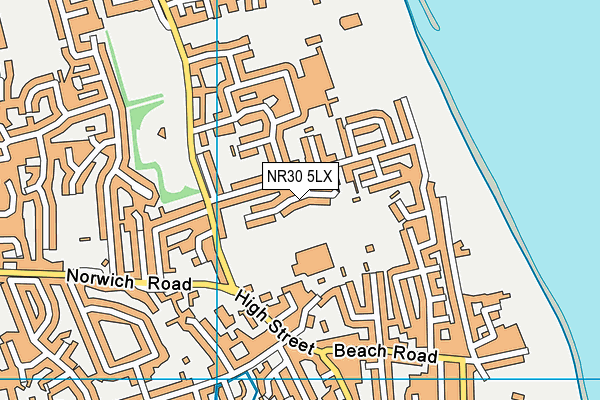 NR30 5LX map - OS VectorMap District (Ordnance Survey) NR30 5LX map - OS VectorMap District (Ordnance Survey)