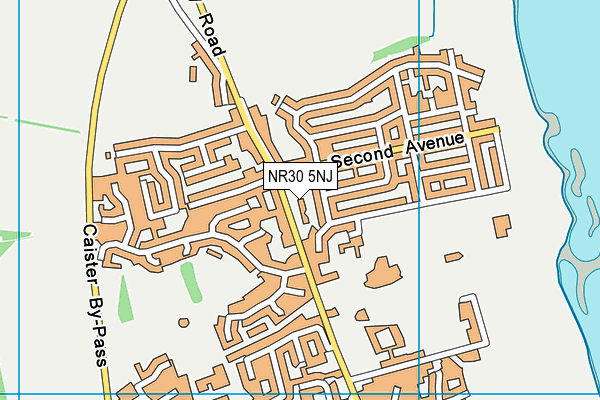 NR30 5NJ map - OS VectorMap District (Ordnance Survey) NR30 5NJ map - OS VectorMap District (Ordnance Survey)