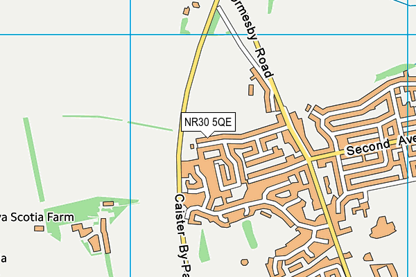 NR30 5QE map - OS VectorMap District (Ordnance Survey) NR30 5QE map - OS VectorMap District (Ordnance Survey)