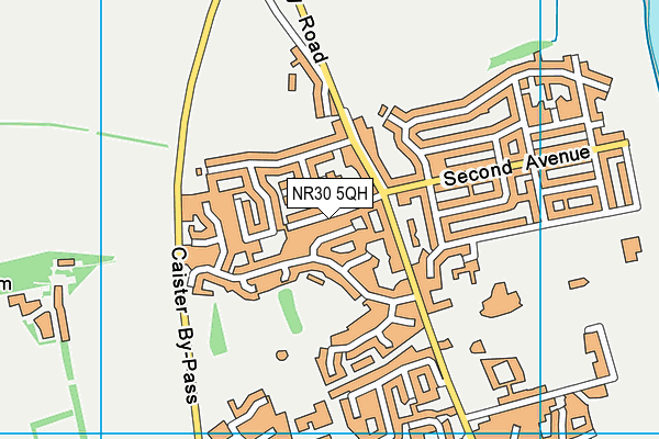 NR30 5QH map - OS VectorMap District (Ordnance Survey) NR30 5QH map - OS VectorMap District (Ordnance Survey)