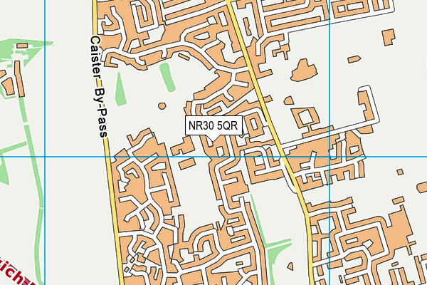 NR30 5QR map - OS VectorMap District (Ordnance Survey) NR30 5QR map - OS VectorMap District (Ordnance Survey)