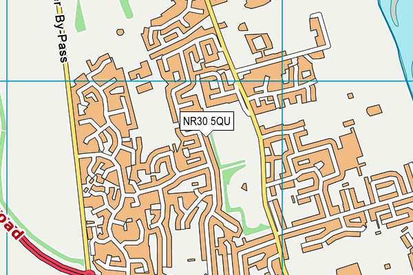NR30 5QU map - OS VectorMap District (Ordnance Survey) NR30 5QU map - OS VectorMap District (Ordnance Survey)