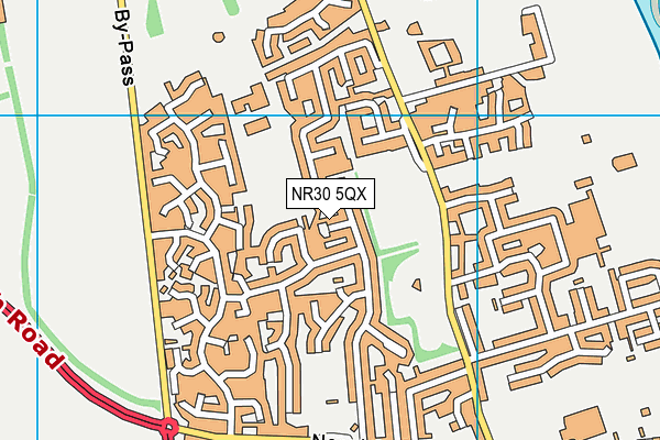 NR30 5QX map - OS VectorMap District (Ordnance Survey) NR30 5QX map - OS VectorMap District (Ordnance Survey)